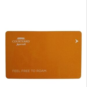 Courtyard by Marriott Hotel Key Card Collectible Travel Feel Free to Roam